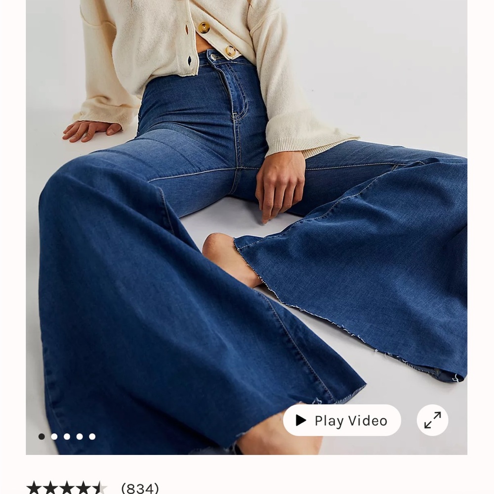 FREE PEOPLE BELL BOTTOM JEANS